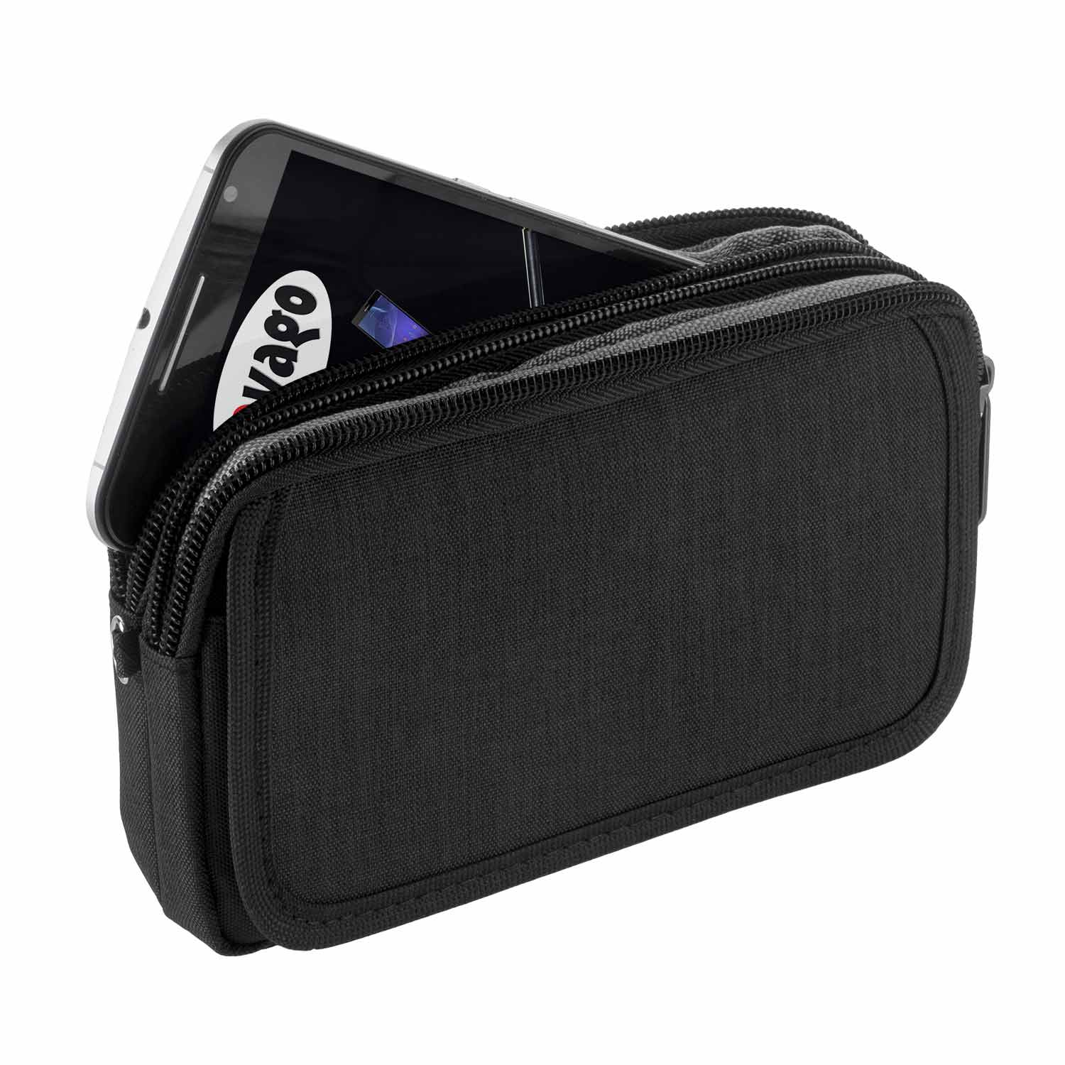 Cross bag case black with zipper compartments for Acer liquid Z500 case