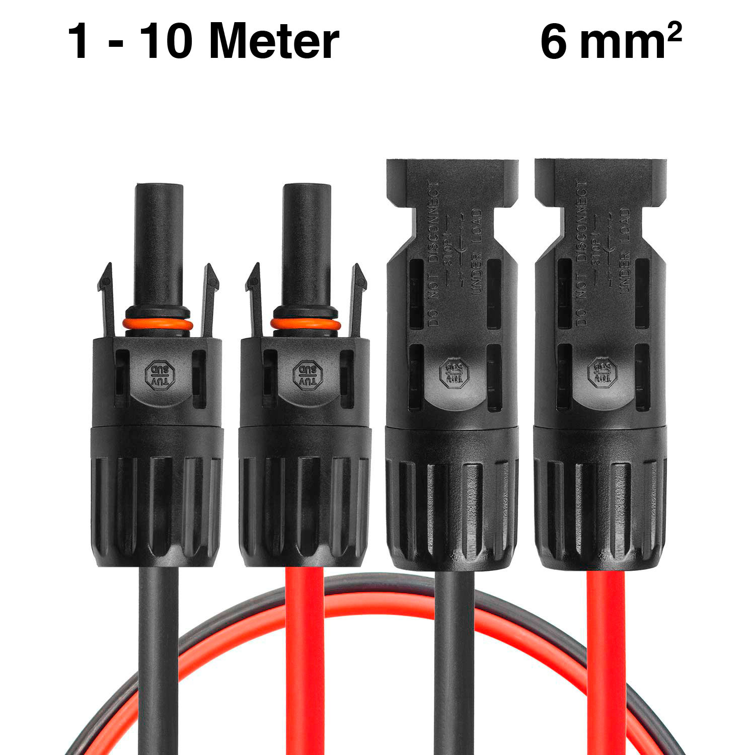 Solarkabel 4-6mm&sup2; Solar Verbindungskabel Kabel Verlängerungskabel Solarleitung